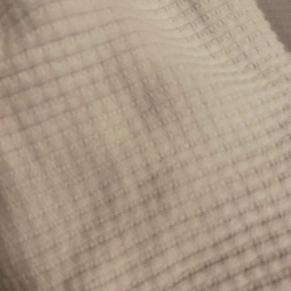 White waffle knit crewneck sweater - Picture 5 of 5